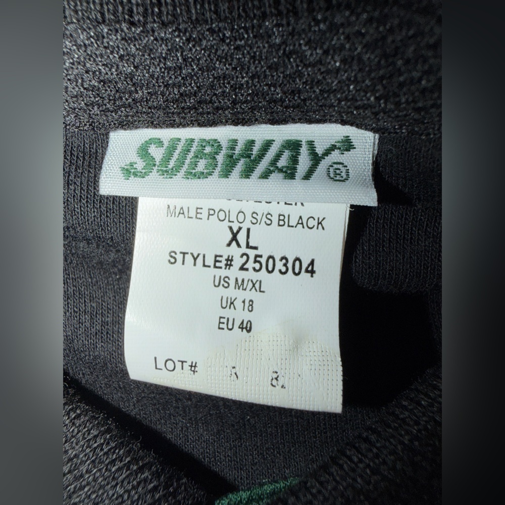 Employee Polo Shirt Short Sleeve XL Black - Picture 5 of 8